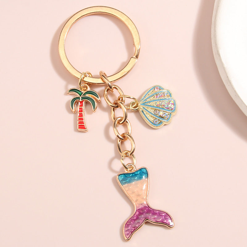 Wholesale Metal Mermaid Keychain